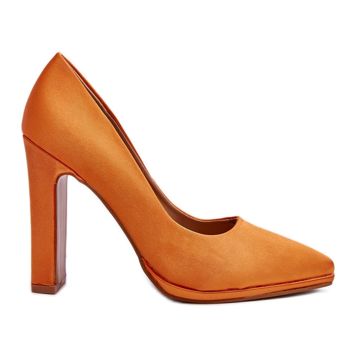Orange Piatti high heel pumps Orange Piatti high heel pumps