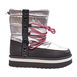 Women's Snow Boots With Silver Lilar Lacing