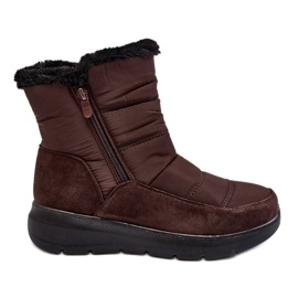 Women's Snow Boots With Fur Brown Primose Women's Snow Boots With Fur Brown Primose