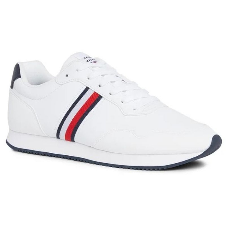 Tommy Hilfiger Core Lo Runner Pu M shoes FM0FM048340K9 white