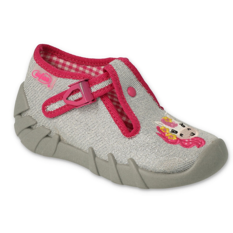 Befado children's slippers 110N466 gray unicorn grey