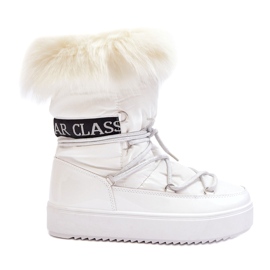 Seastar Women's Lace-Up Snow Boots White Seastar Women's Lace-Up Snow Boots White