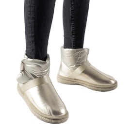 Gold shiny Delaune short snow boots golden Gold shiny Delaune short snow boots golden