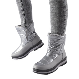 Tylertown silver fur-lined snow boots Tylertown silver fur-lined snow boots