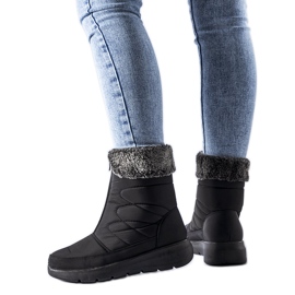 Brownton black low wedge snow boots Brownton black low wedge snow boots