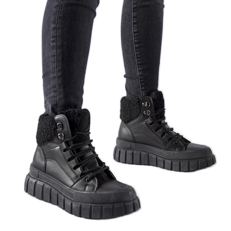 Black insulated Adamsville sneakers