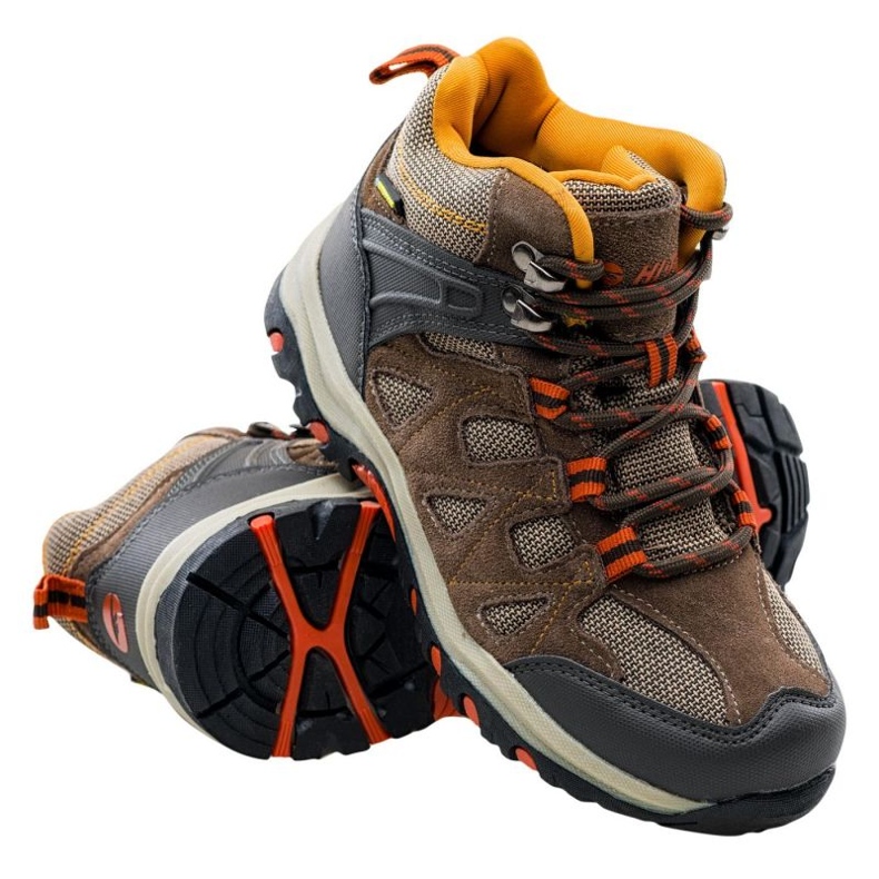 Hi-Tec Kaori Mid Wp Jr trekking shoes 92800210831 brown