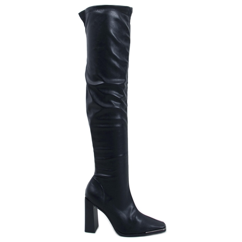Marlone Black high-heeled mules