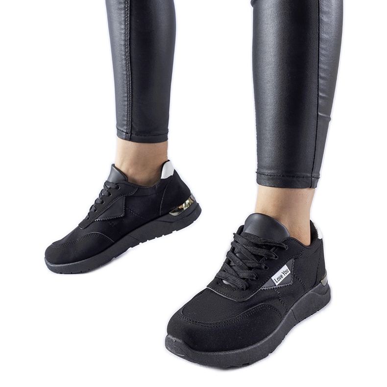 Geraldino black fabric sneakers Geraldino black fabric sneakers
