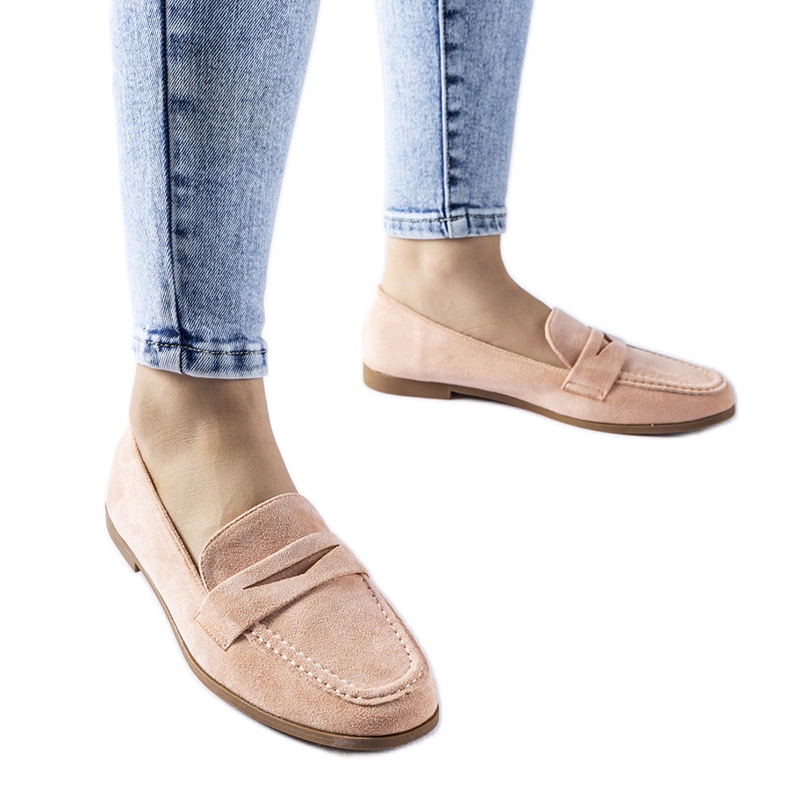 Pink Medford eco-suede moccasins Pink Medford eco-suede moccasins