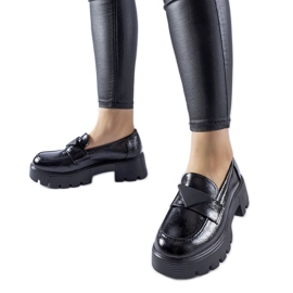 Black patent Eligio loafers