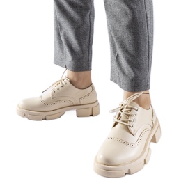 Beige lace-up Piazzetta shoes