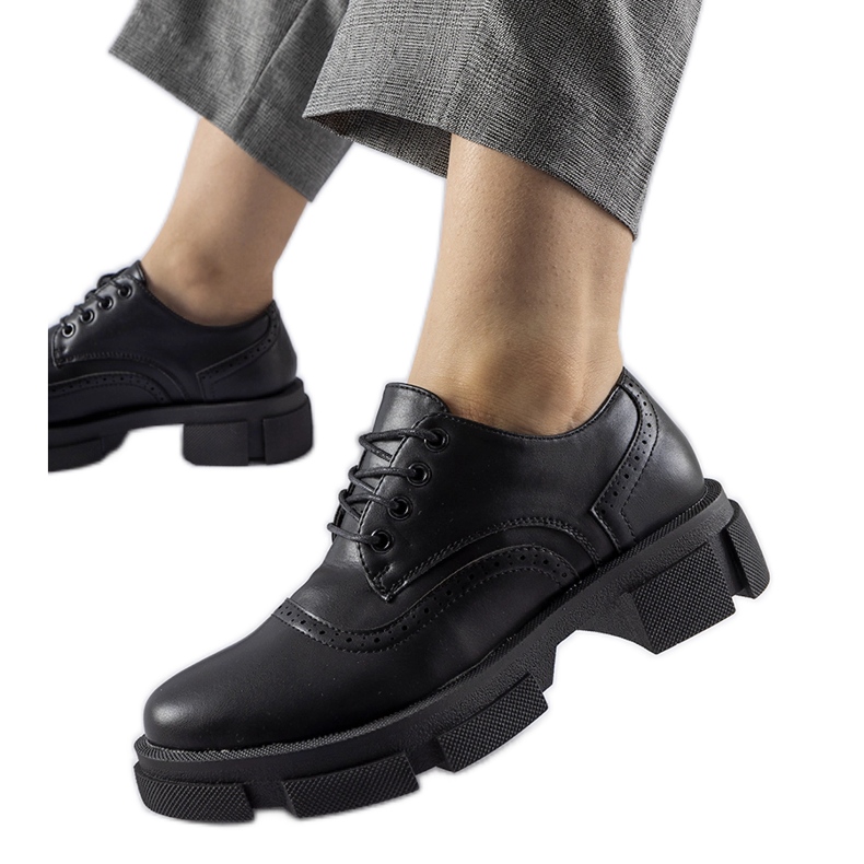 Piazzetta black lace-up shoes