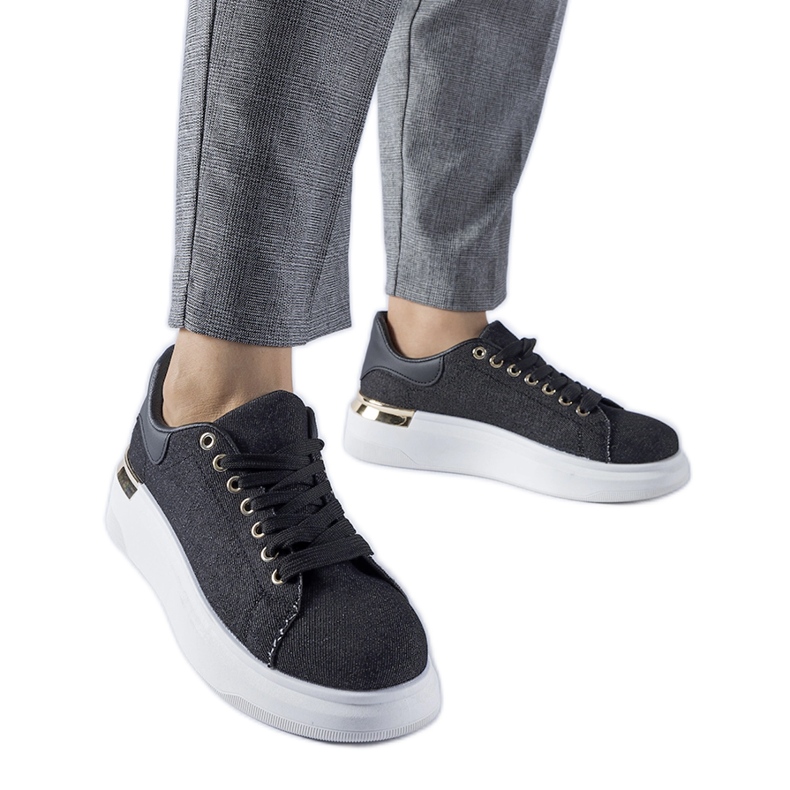 Black Scuderlando platform sneakers Black Scuderlando platform sneakers