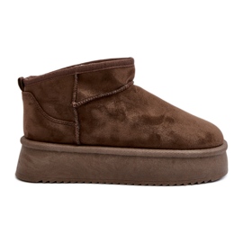 Women's Snow Boots With a Thick Sole Caliksa brown
