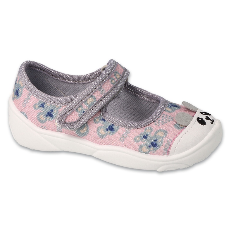 Befado children's slippers 209P038 pink-silver Befado children's slippers 209P038 pink-silver