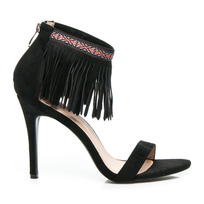 Wilady Black boho sandals