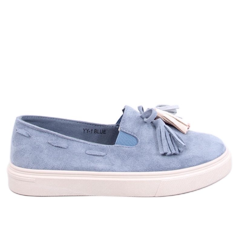 Krauss Blue tassel loafers