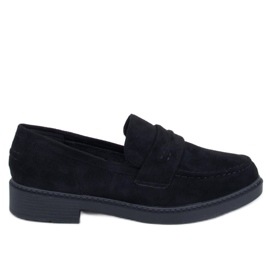 Antye Black women's suede moccasins