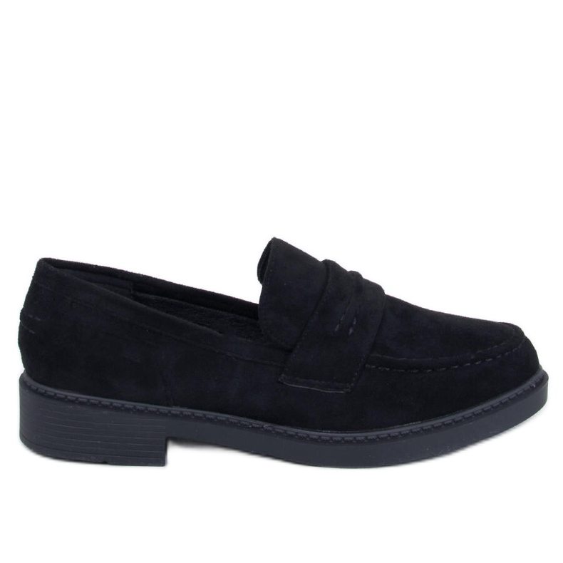 Antye Black women's suede moccasins