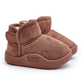 Children's Brown Benigna Fur-Insulated Snow Boots
