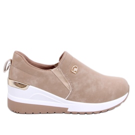 Hense Khaki wedge shoes beige Hense Khaki wedge shoes beige
