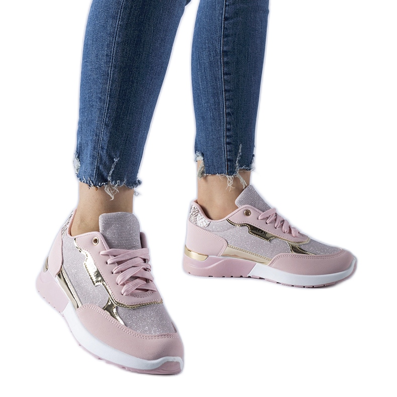 Pink glitter Roganzuolo sneakers