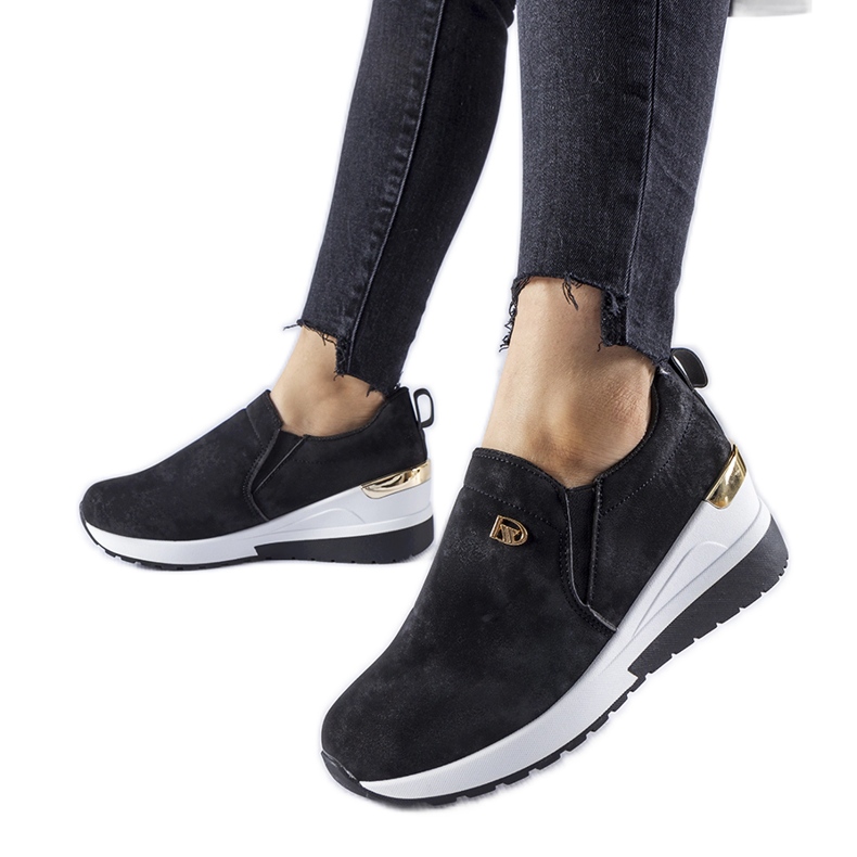 Black Vitale wedge slip-on sneakers Black Vitale wedge slip-on sneakers