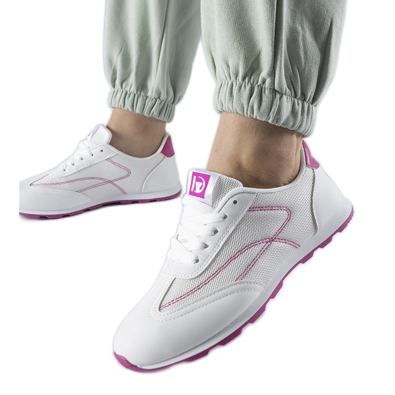 Pinarella white sports sneakers