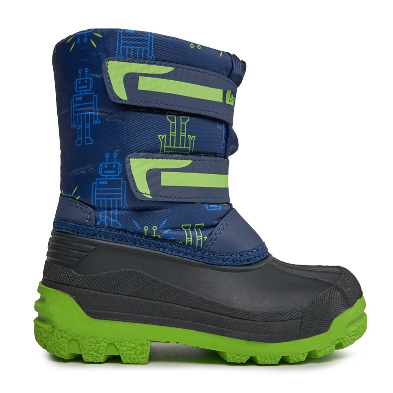 Black Lee Cooper LCJ-23-44-2006K NAVY/FUCHSIA snow boots