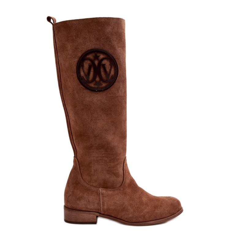 Zazoo 3367 Women's Suede Over-the-Knee Boots, Brown