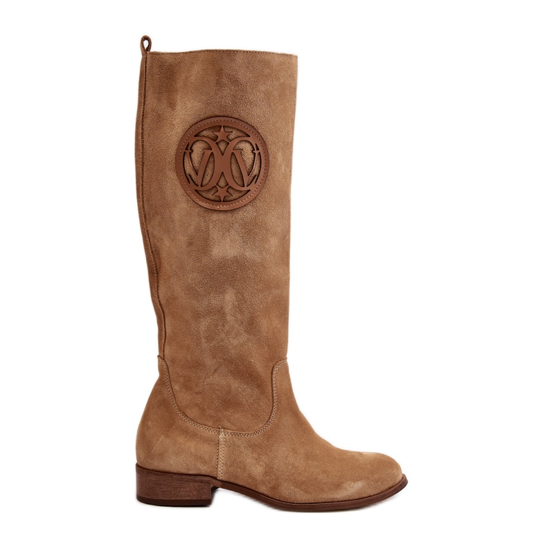 Zazoo 3367 Women's Suede Over-the-Knee Boots, Beige Zazoo 3367 Women's Suede Over-the-Knee Boots, Beige