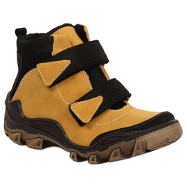 Kornecki Jr KOR6394E camel insulated boots with Velcro yellow Kornecki Jr KOR6394E camel insulated boots with Velcro yellow