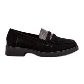 Women's Decorated Moccasins Black by Dananei