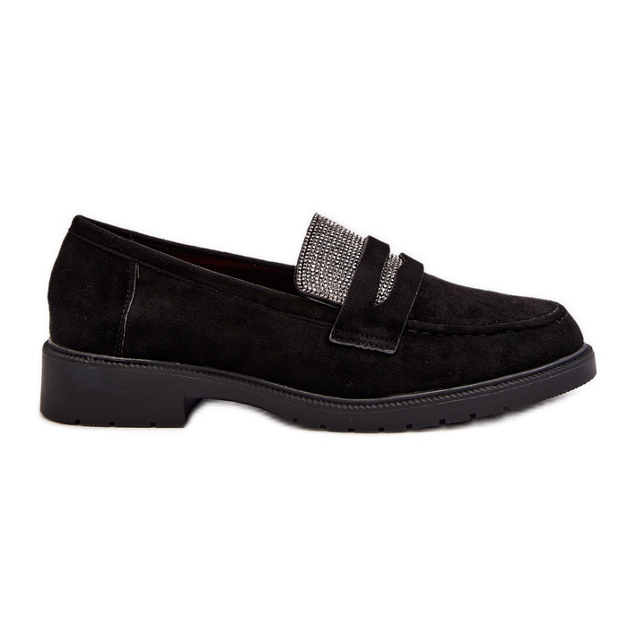 Women's Decorated Moccasins Black by Dananei