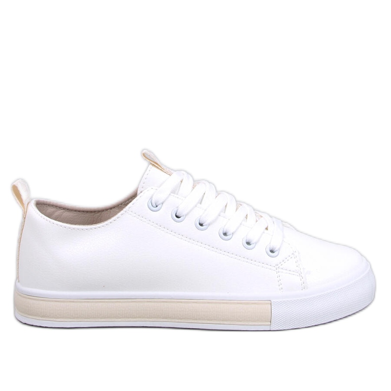 Monae Beige women's sneakers white