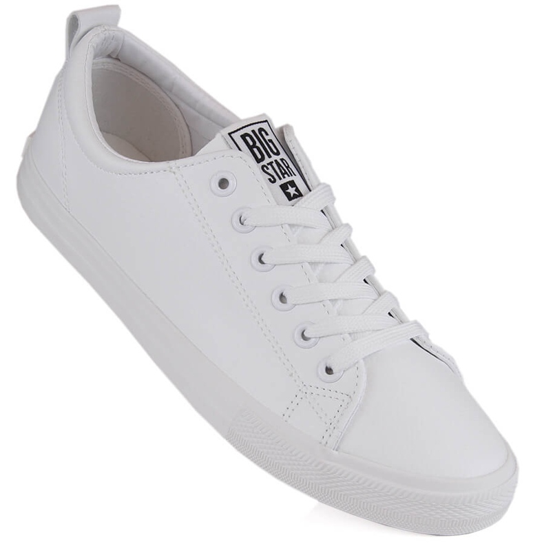 White eco-leather sneakers Big Star JJ274311 White eco-leather sneakers Big Star JJ274311
