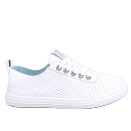 Pluss All White women's openwork sneakers