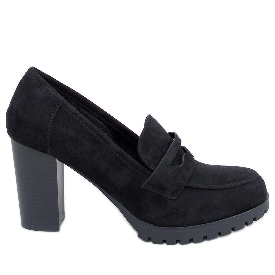 Suede 2025 heeled loafers