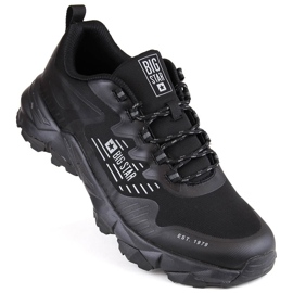Black men's trekking sports shoes Big Star LL174127