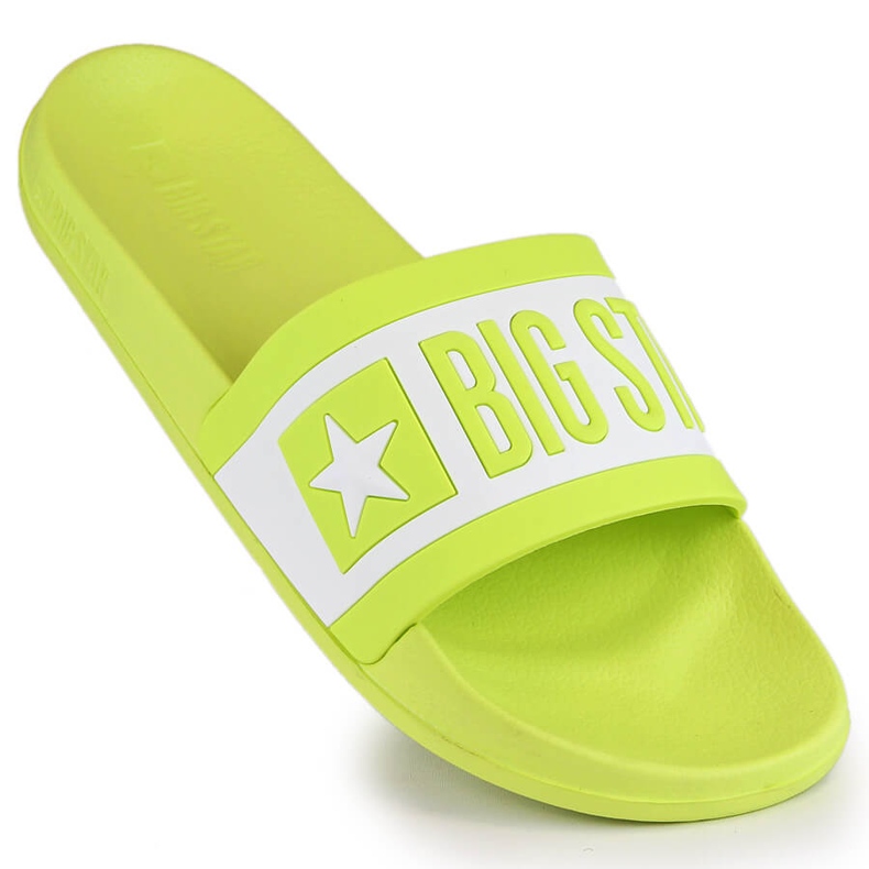 Women's lime sports flip-flops Big Star LL274742 green
