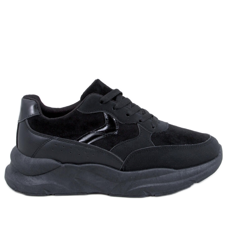 Clervie Black wedge sneakers