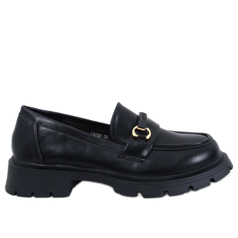 Emina Black platform loafers