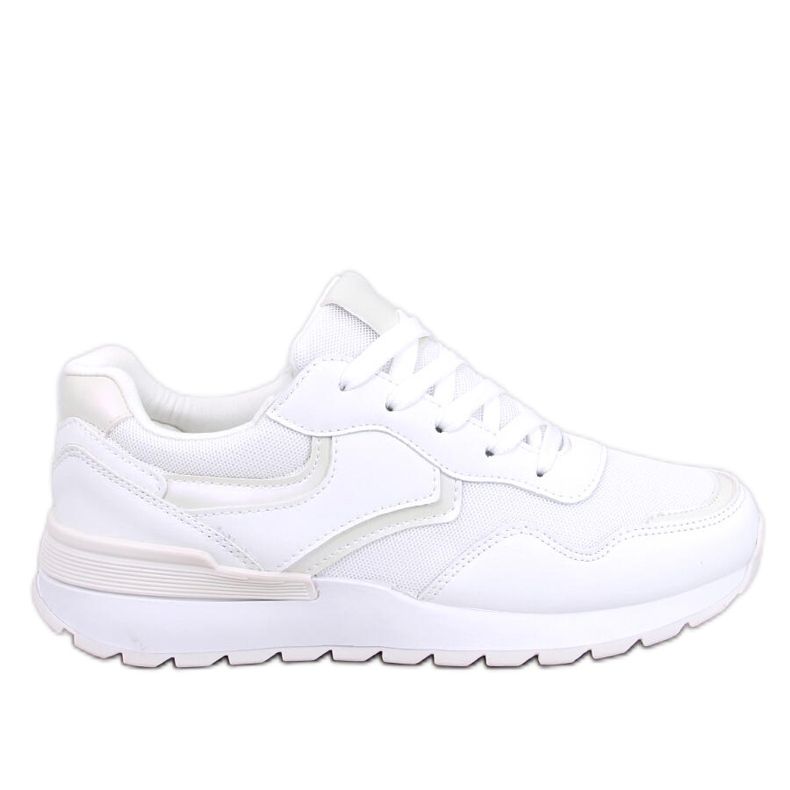 Women's iridescent Navar White sneakers