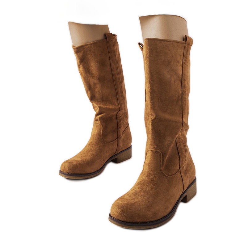 Aosta brown flat boots