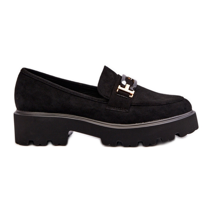 Women's Moccasins With Decoration Black Omavia
