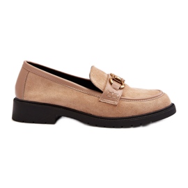 Classic Women's Beige Moccasins Fiviana Classic Women's Beige Moccasins Fiviana