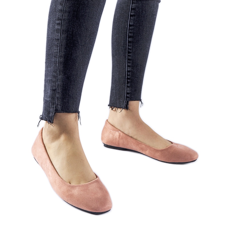 Dark pink Jules eco-suede ballet flats Dark pink Jules eco-suede ballet flats