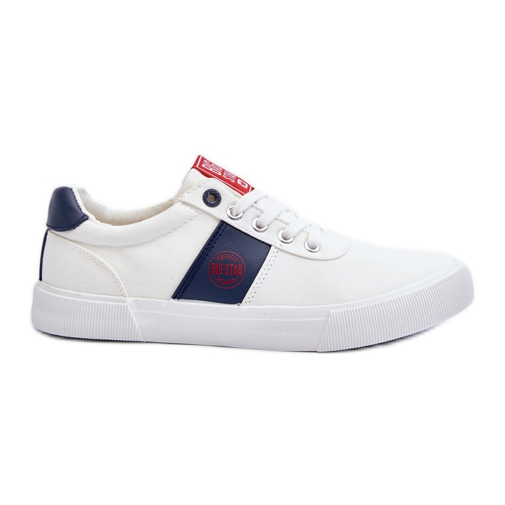 Men's Fabric Sneakers Big Star JJ174253 White Men's Fabric Sneakers Big Star JJ174253 White