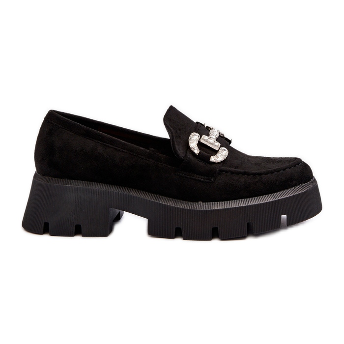 Women's Moccasins With Decoration Black Ellise Women's Moccasins With Decoration Black Ellise